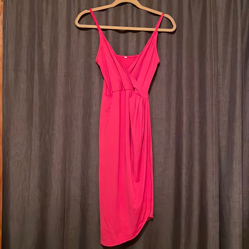 Hot pink summer women’s dress